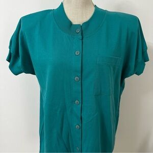 Vintage Land n Sea Shirt with Shoulder Pads Women’s Size Medium